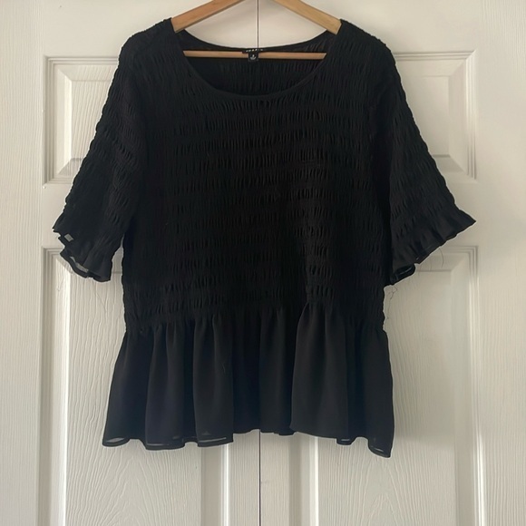 Torrid peplum ruched top - Picture 1 of 4